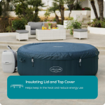 Lay-Z-Spa New York Bak Mandi Air Panas, Relaksasi Hemat Energi Musim Panas